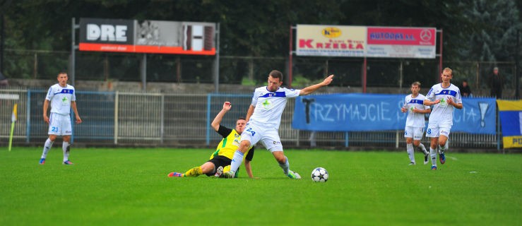 Leśniewski (nr 24) był bliski strzelenia debiutanckiego gola dla Olimpii
