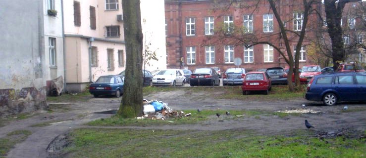 To bulwersuje. Śmieci porozrzucane na trawniku w centrum miasta
