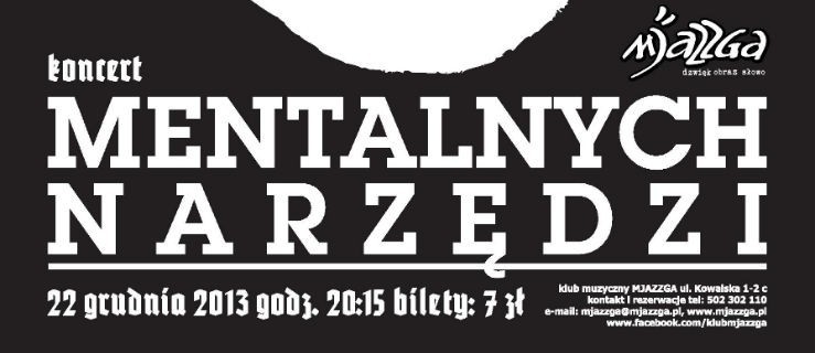 Koncert elbląskiego zespołu Mentalnych Narzędzi w niedzielę
