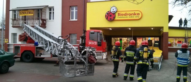 Zadymienie w Biedronce na Żeromskiego! Zobacz zdjęcia oraz film