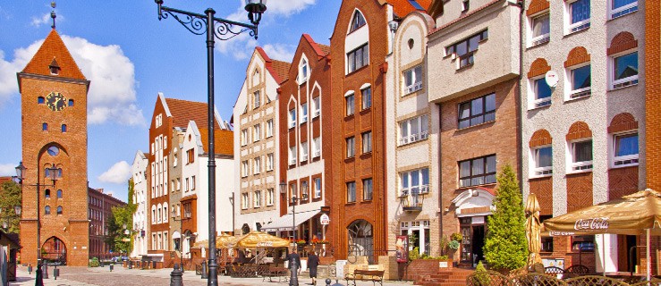 Elbląska Starówka w dzień wygląda jak wymarła dzielnica