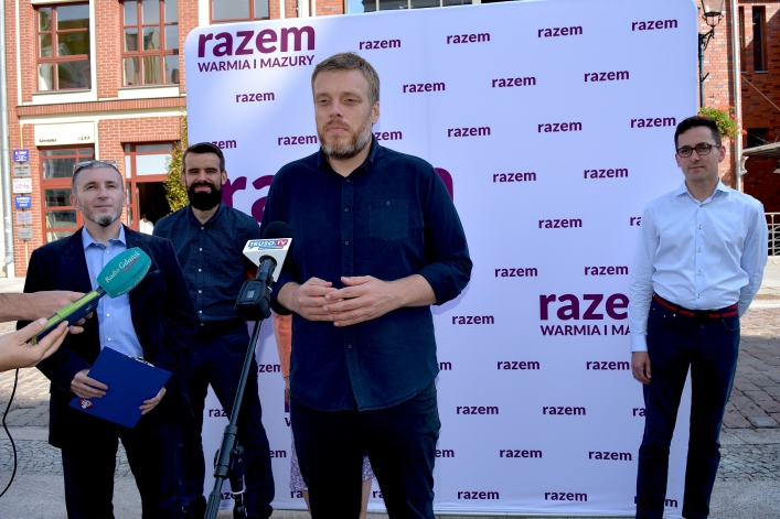 Adrian Zandberg w Elblągu: ”Chcemy naprawdę bezpłatnej edukacji”