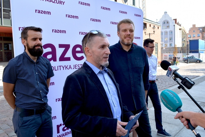 Adrian Zandberg w Elblągu: ”Chcemy naprawdę bezpłatnej edukacji”