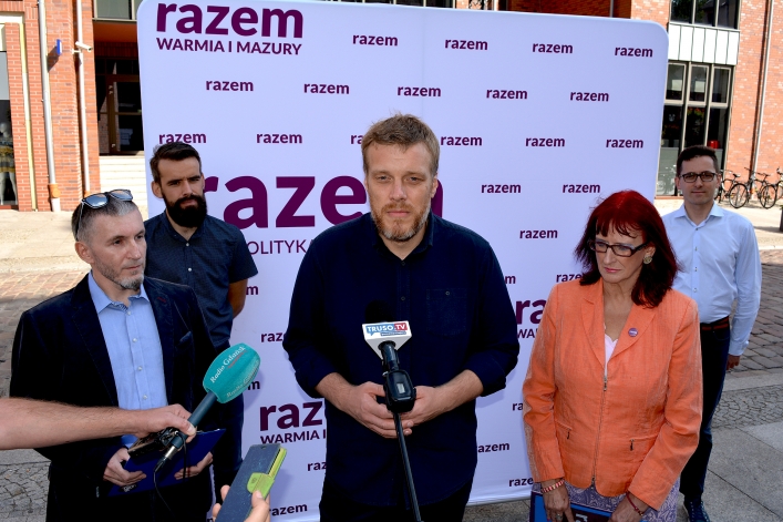 Adrian Zandberg w Elblągu: ”Chcemy naprawdę bezpłatnej edukacji”