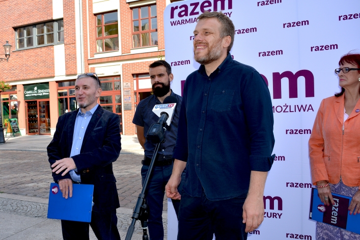 Adrian Zandberg w Elblągu: ”Chcemy naprawdę bezpłatnej edukacji”