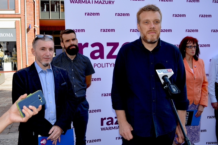 Adrian Zandberg w Elblągu: ”Chcemy naprawdę bezpłatnej edukacji”