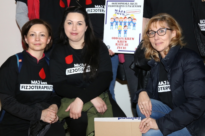 Akcją oddawania krwi rozpoczęli ogólnopolski protest. 
