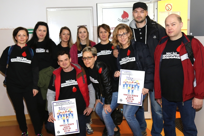 Akcją oddawania krwi rozpoczęli ogólnopolski protest. 