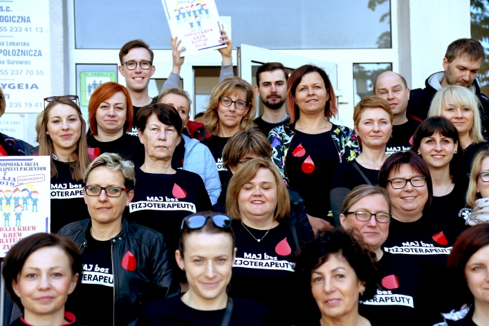 Akcją oddawania krwi rozpoczęli ogólnopolski protest. 