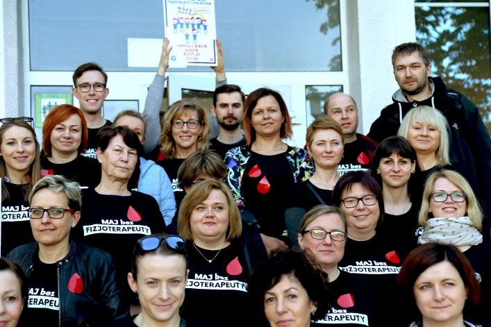 Akcją oddawania krwi rozpoczęli ogólnopolski protest. 