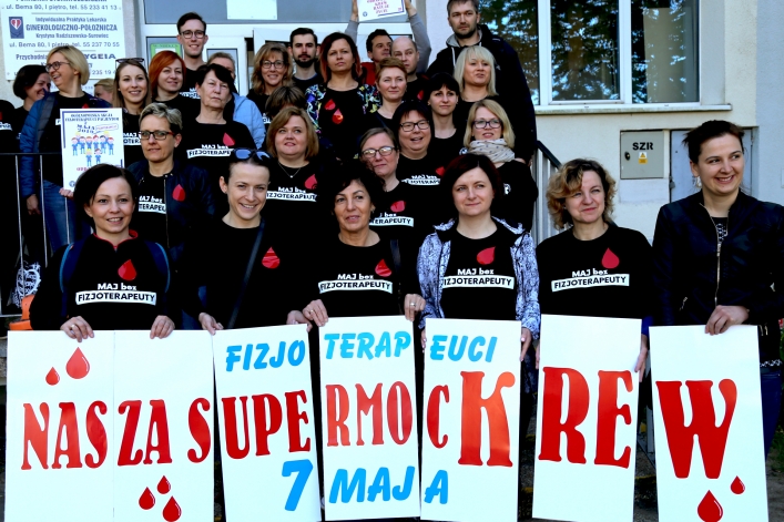 Akcją oddawania krwi rozpoczęli ogólnopolski protest. 