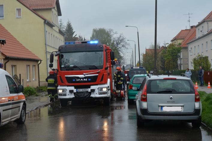 Akcja strażaków na Grochowskiej