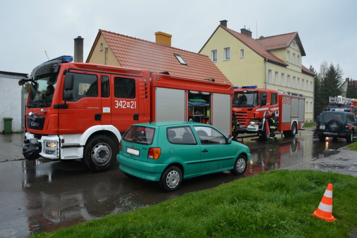 Akcja strażaków na Grochowskiej