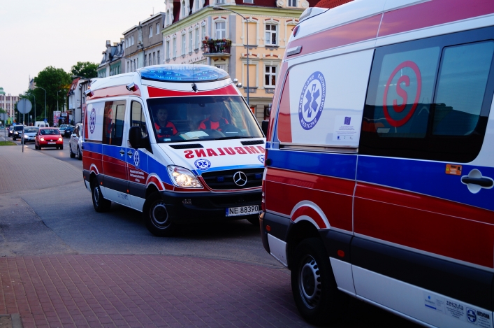 Alarm czujki tlenku węgla na Żeromskiego. W domu było 9-cio dniowe dziecko!