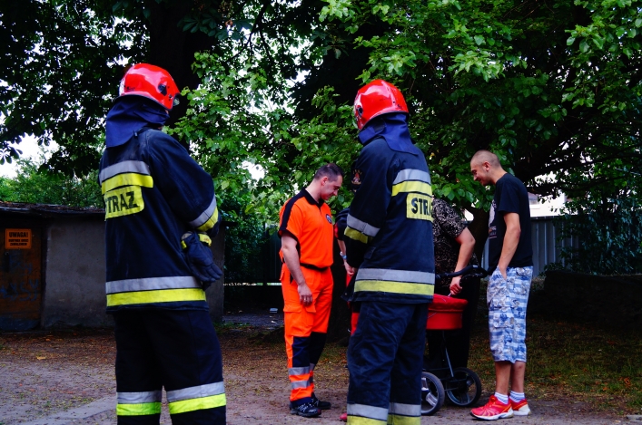 Alarm czujki tlenku węgla na Żeromskiego. W domu było 9-cio dniowe dziecko!