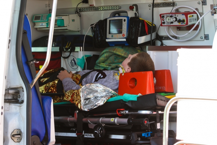 Autobus wypadł z drogi. 8 osób rannych