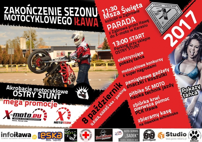 Bogate w atrakcje iławskie pożegnanie sezonu motocyklowego