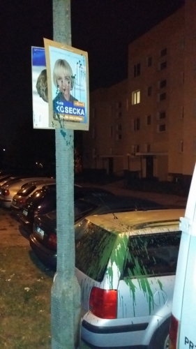Brutalna walka wyborcza trwa. Ktoś zniszczył plakaty radnej