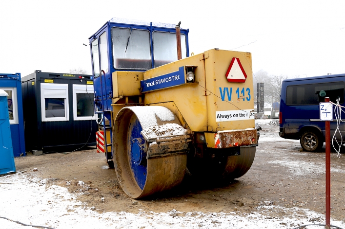 Budowa parku handlowego przy ul. Portowej w Elblągu (28 XI 2018 r.)