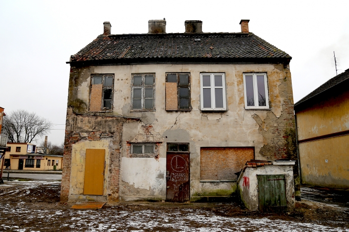 Budynki przeznaczone do rozbiórki przy Alei Grunwaldzkiej