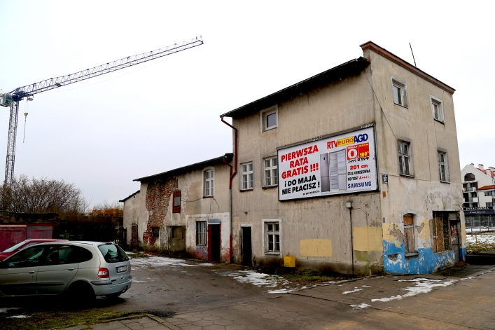 Budynki przeznaczone do rozbiórki przy Alei Grunwaldzkiej