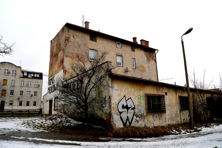 Budynki przeznaczone do rozbiórki przy Alei Grunwaldzkiej