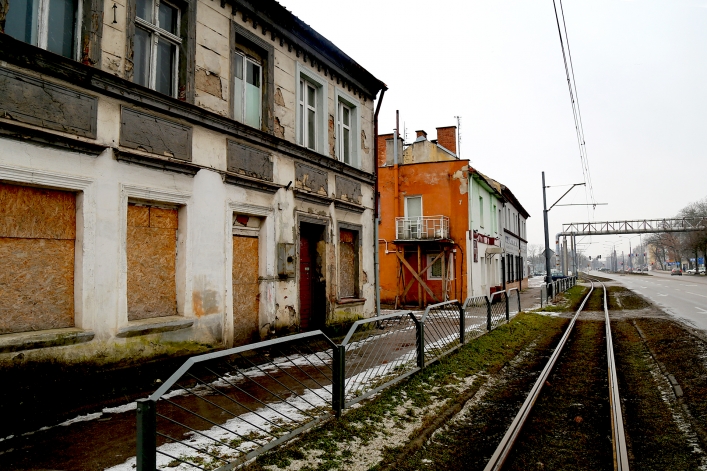 Budynki przeznaczone do rozbiórki przy Alei Grunwaldzkiej