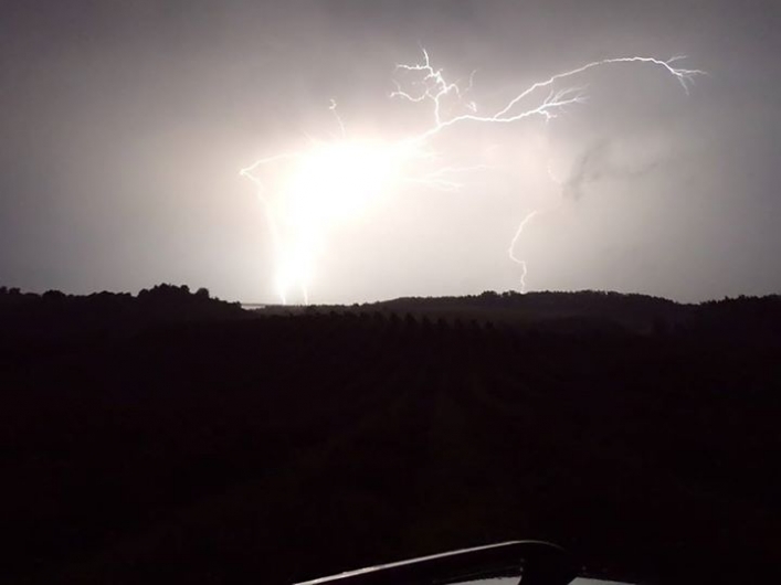 Burza nad Tolkmickiem - 1/2 sierpnia 2017 r.
