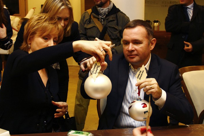 Było wspólne dzielenie się opłatkiem i życzenia...