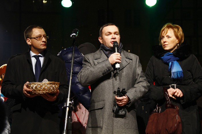 Było wspólne dzielenie się opłatkiem i życzenia...
