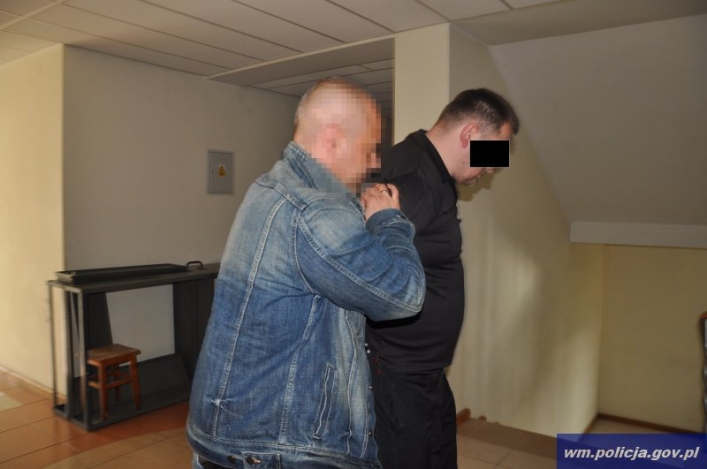 CBŚ pod Elblągiem zatrzymało groźnego przestępcę