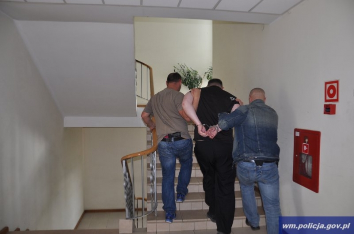 CBŚ pod Elblągiem zatrzymało groźnego przestępcę