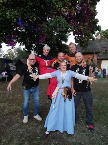 Członkowie Elbląskiego Bractwa Historycznego na Pikniku Historycznym w Boleszynie