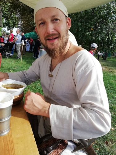Członkowie Elbląskiego Bractwa Historycznego na Pikniku Historycznym w Boleszynie