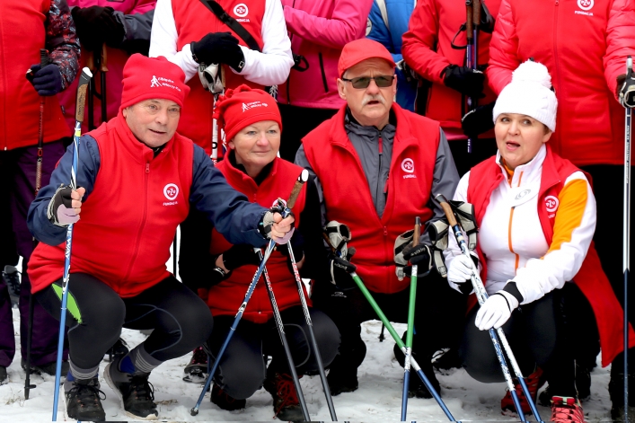 Członkowie klubu Elbląskie Włóczy-Kije przygotowują się do ważnych zawodów