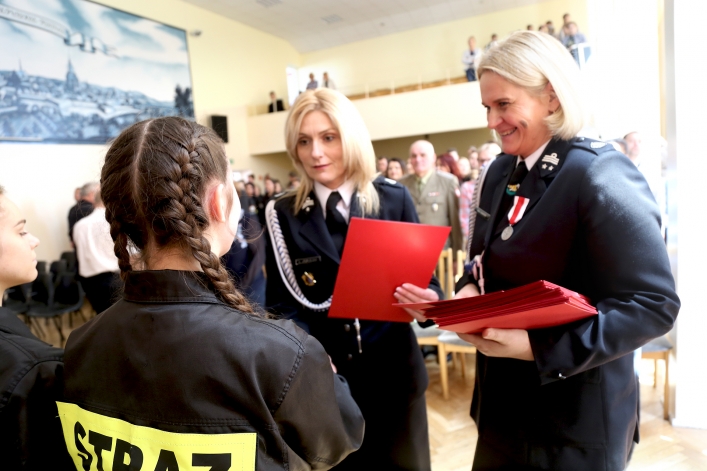 Członkowie Młodzieżowej Drużyny Pożarniczej ZST-I w Elblągu złożyli ślubowanie