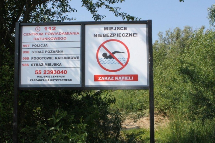 Czy to powstrzyma elblążan od kąpieli w groźnych miejscach?