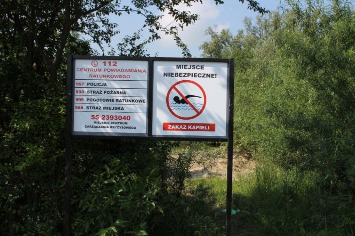 Czy to powstrzyma elblążan od kąpieli w groźnych miejscach?