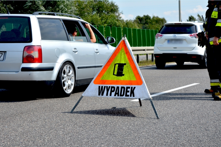 Dachowanie na obwodnicy Elbląga