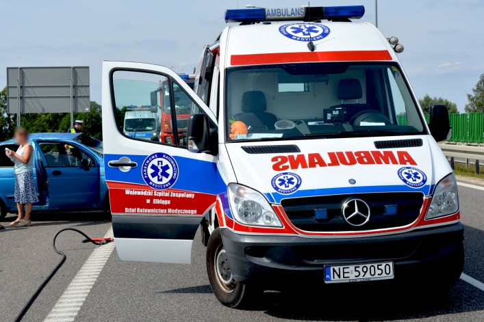 Dachowanie na obwodnicy Elbląga
