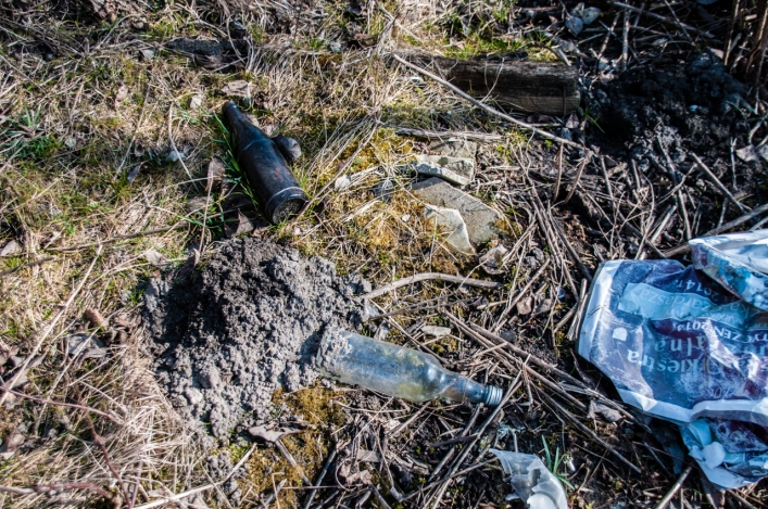 Wysypisko śmieci na Modrzewinie