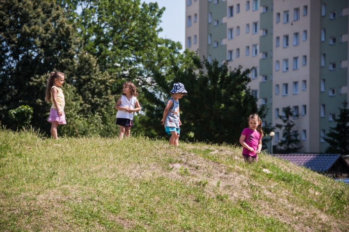Dla ochłody - kurtyna wodna na Zawadzie