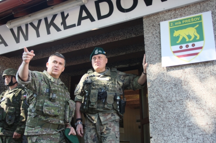 Dowódca 16 PDZ w Słowackiej brygadzie