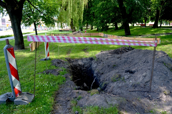 Drążąca wiedźma wierciła w Elblągu