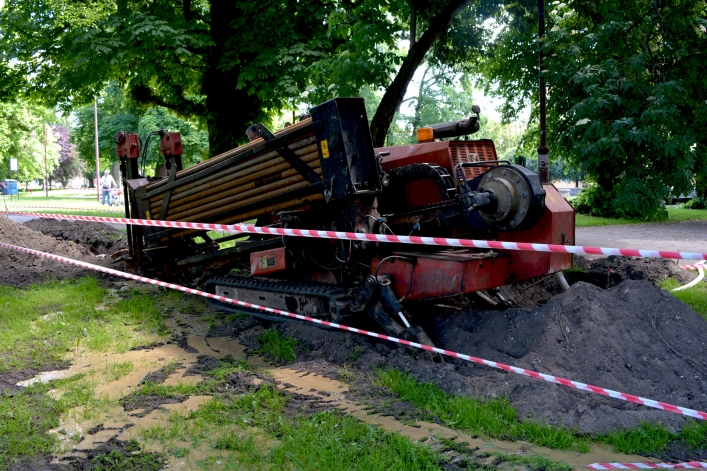 Drążąca wiedźma wierciła w Elblągu