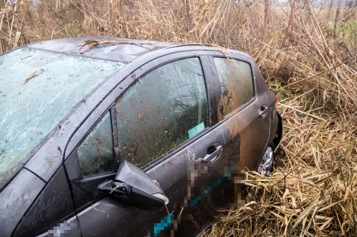Droga w kierunku Malborka: Toyotą do rowu