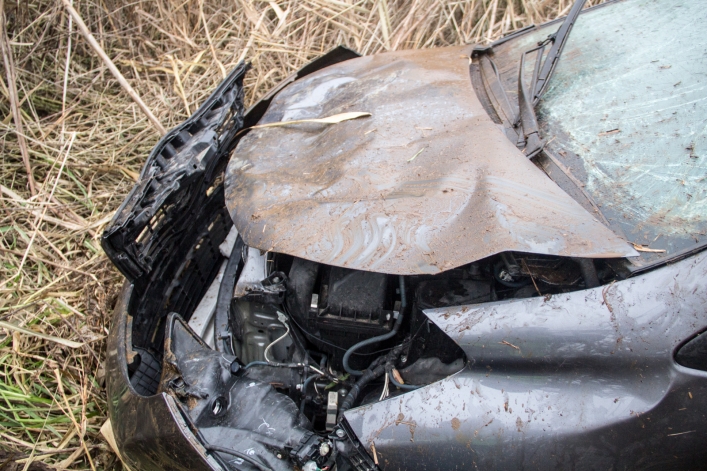 Droga w kierunku Malborka: Toyotą do rowu