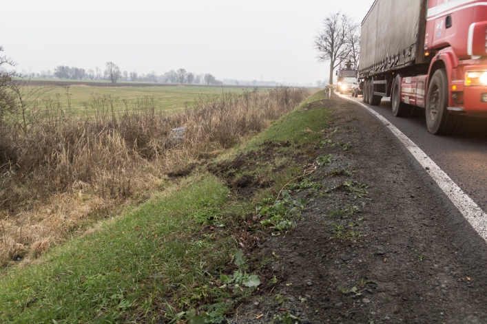 Droga w kierunku Malborka: Toyotą do rowu