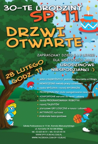 Drzwi otwarte w SP nr 11 w Elblągu