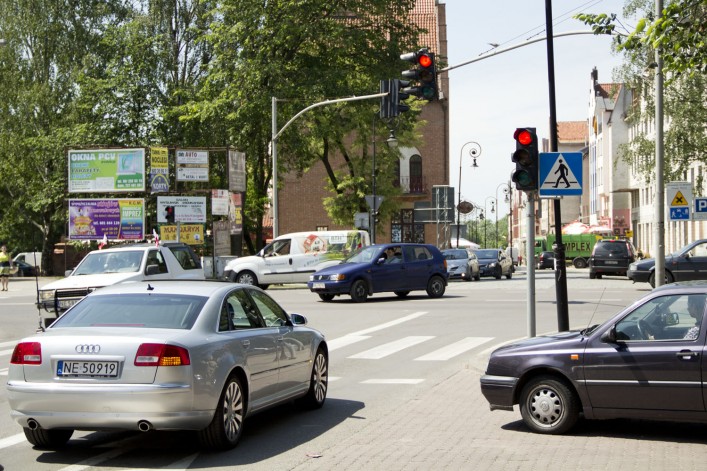 Sygnalizacja na skrzyżowaniu ulic Giermków i Rycerskiej